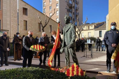 Les Borges referma el seu compromís amb la història amb el tradicional homenatge a la figura del president Macià