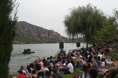 ‘Le Piano du Lac’, en 2018 en el Segre en Sant Llorenç de Montgai.