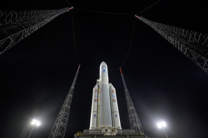 El coet que posarà en òrbita el telescopi és un Ariane 5.