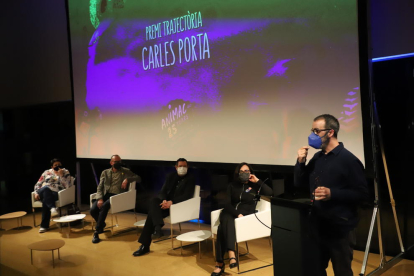 Carles Porta va acomiadar ahir la relació amb Animac com a autor de la imatge gràfica del festival.