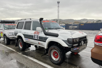 El Toyota Land Cruiser HDJ-80 4.200 del año 1992 con el que Lluís Rodríguez correrá el Dakar Classic.