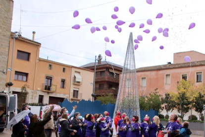 Agramunt. Reivindicación ayer de los alumnos del INS Ribera del Sió. 