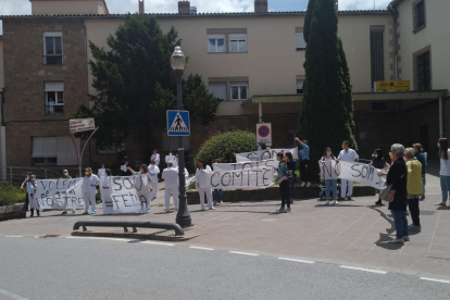 Protesta de la plantilla el pasado 2020, en plena pandemia.