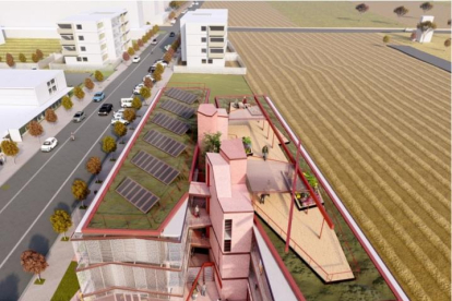 Imagen virtual del proyecto del nuevo albergue de Pardinyes.