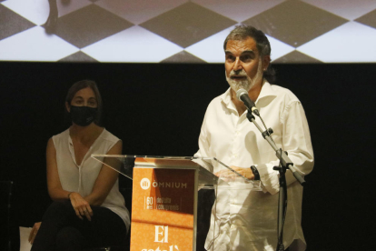 El president d’Òmnium, Jordi Cuixart, va anunciar ahir la nova estratègia lingüística de l’entitat.