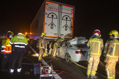 Col·lisió entre dos vehicles ahir a l’N-230 a Torrefarrera.