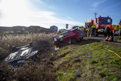 Col·lisió entre dos vehicles ahir a l’N-230 a Torrefarrera.