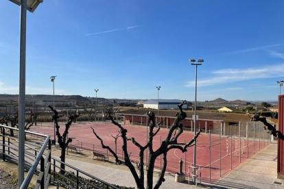 La pista polideportiva de Els Alamús, que se cubrirá.