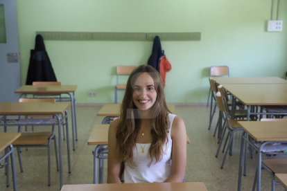 Teresa Velasco, la estudiante de Artesa de Segre que ha sacado a un 9,9 en las PAU.