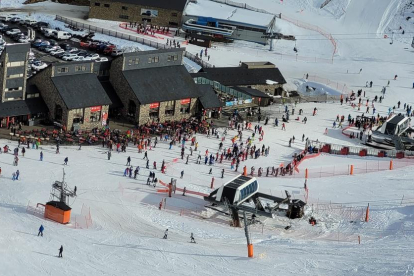 Imatge d’ahir de les pistes d’esquí de Boí Taüll.