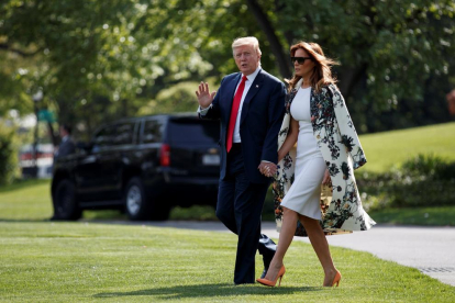 El president dels EUA, Donald Trump, amb la seua dona Melania.
