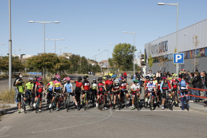 Una prueba de la Copa Catalana infantil de ciclismo celebrada recientemente en Lleida.