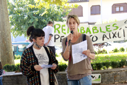 Marxa lenta al Pallars Jussà per protestar contra la MAT de Laluenga-Isona