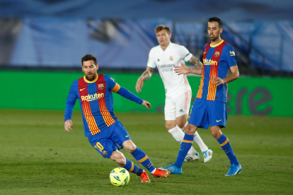 Leo Messi va estar molt actiu durant tot el partit, però es va quedar una altra vegada sense marcar en el que podia haver estat el seu últim clàssic com a blaugrana.