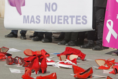 Imatge d’arxiu d’una protesta contra la violència masclista.