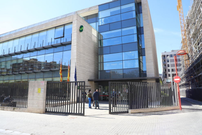 Imatge ahir de l’edifici de l’INSS a la ciutat de Lleida.