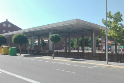 La estructura que acogerá la nueva biblioteca de Torrefarrera.
