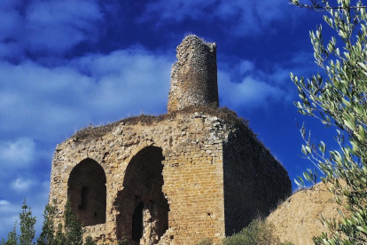 Imagen de las ruinas del castillo de Alòs de Balaguer.
