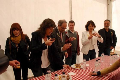 El president Torra i la consellera Jordà al Concurs Nacional de Raça Bruna dels Pirineus