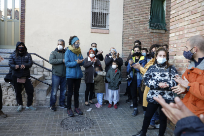 La PAH va paralitzar fa una setmana un desnonament d’una família a Lleida ciutat.