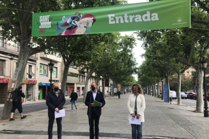 El acto de presentación de la Diada de Sant Jordi en Lleida.
