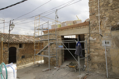 Las obras del edificio que acogerá el museo de Tarrés.
