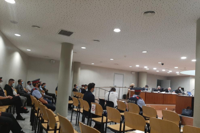 Primera sesión del juicio, que comenzó el pasado miércoles en la Audiencia de Lleida y acabó ayer. 