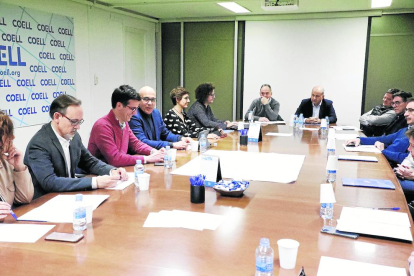 La reunió d’ahir del comitè executiu del Gremi de Constructors amb Toni Postius.