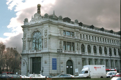 Imagen de archivo de la sede del banco de España en Madrid.