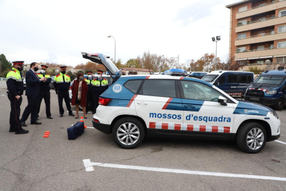 Este vehículo chocó con un jabalí la noche del jueves en Balaguer. 