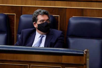 El ministro de la Seguridad Social, José Luis Escrivá, en una imagen en el Congreso de los Diputados.