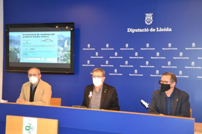 Presentación de la investigación en la diputación de Lleida.
