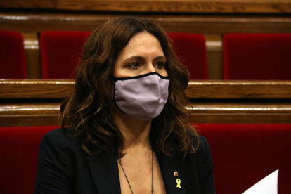 La consellera de la Presidència, Laura Vilagrà, durant el ple del Parlament.