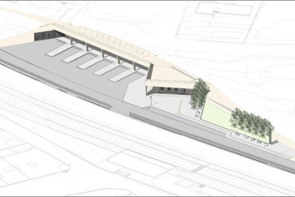 El plano de la futura estación de autobuses de Lleida.