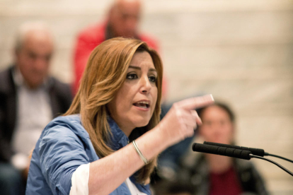 Susana Díaz, candidata a las primarias del PSOE.
