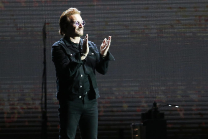 Bono, la veu de la banda irlandesa U2, en una imatge d’arxiu d’un concert.