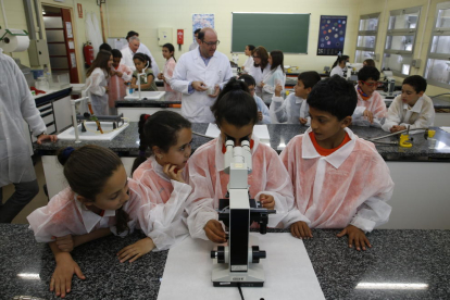 Un centenar de alumnos de Primaria, ‘investigadores’ por un día en Agrónomos