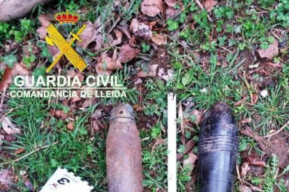 Encuentran dos proyectiles de la guerra civil en una torre abandonada en la Conca de Dalt
