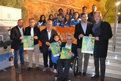 La nueva edición de la Jornada de Futbol Femení se presentó ayer en la Diputación de Lleida.