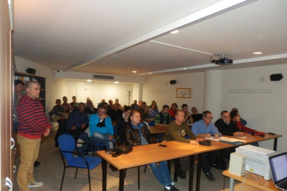 Un moment de l’assemblea de CCOO ahir a Lleida.