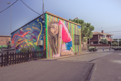El mural del artista Oriol Arumí ganó el premio del público del certamen. 