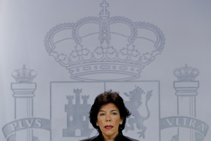 La portaveu del Govern espanyol, Isabel Celaá.