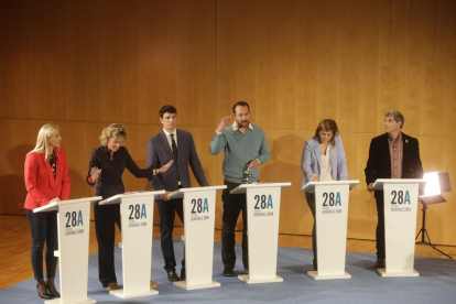 El debat a sis del grup SEGRE va servir de tancament de la campanya electoral.