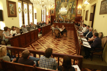 Imagen de la sesión del pleno de la Diputación de Lleida. 