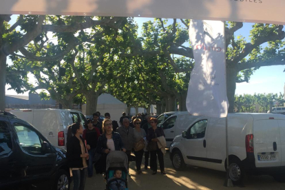 Xavier Roure, Marc Solsona, Joan Segura y Poldo Segarra en la inauguración de la feria. 