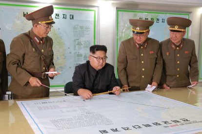 El líder norcoreano Kim Jong Un en foto de archivo.