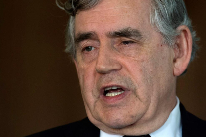 L’exprimer ministre britànic Gordon Brown.