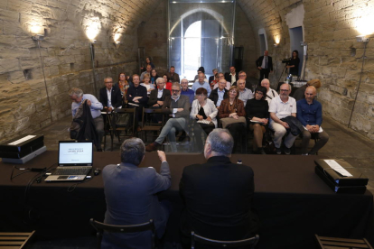 L'acte de presentació de les obres de restauració de la Seu Vella de Lleida.
