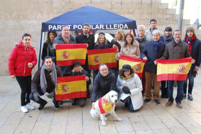 El PP celebró el día de la Constitución en la plaza Sant Joan.