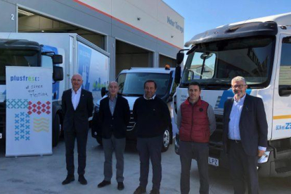 La presentación del nuevo camión eléctrico de Transportes Bosch Portillo y Plusfresc.